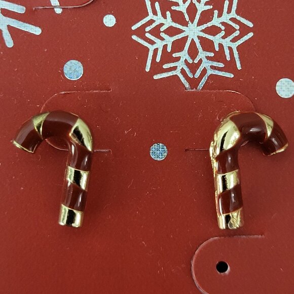 BRAND NEW, CANDY CANE EARRINGS!!! - Picture 1 of 2
